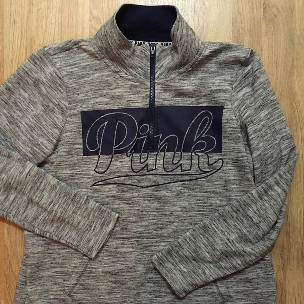 Pink Quarter Zip Size Large